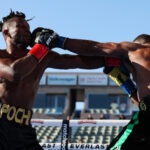 Clarke was pushed all the way by Apochi (Photo Credit: Michael Owens, Matchroom)