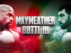 Floyd Mayweather Jr faces John Gotti III in an exhibition rematch on Saturday in Mexico, live on DAZN pay-per-view