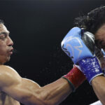 Leo handed Lopez the first stoppage loss of his career (Photo Credit: Mikey Williams Top Rank)