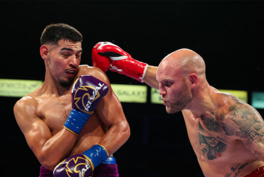 Pacheco continued his progression in Los Angeles (Photo Credit: Michael Owens, Matchroom)