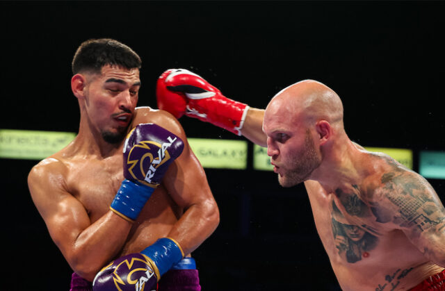 Pacheco continued his progression in Los Angeles (Photo Credit: Michael Owens, Matchroom)