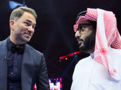 Eddie Hearn has opened up on his awkward first encounter with Turki Alalshikh Photo Credit: Mark Robinson/Matchroom Boxing