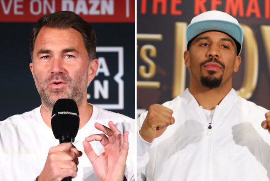 Eddie Hearn admits he'll "never forget" when Andre Ward opted against penalising Paul Smith for being overweight for their 2015 fight Photo Credit: Tom Hogan-Hoganphotos/Roc Nation Sports
