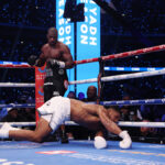 Joshua took a beating at the hands of Dubois Photo Credit: Mark Robinson Matchroom Boxing