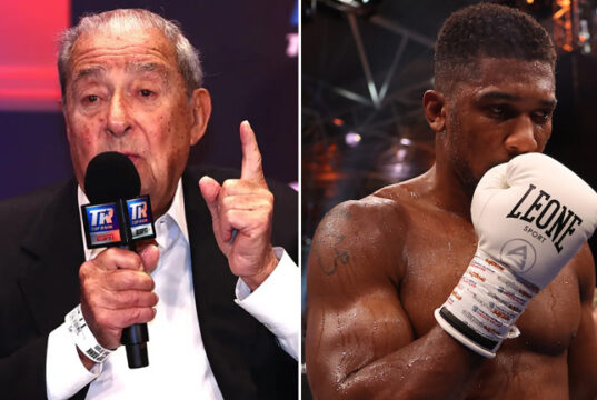 Bob Arum believes Anthony Joshua is at the end of the road after his loss to Daniel Dubois Photo Credit: Mikey Williams/Top Rank via Getty Images/Mark Robinson Matchroom Boxing