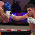 Noakes managed to break down Ceglia before he withdrew from battle Photo Credit: Stephen Dunkley/Queensberry Promotions