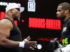 Don Charles pictured next to Daniel Dubois (Photo Credit: DAZN)