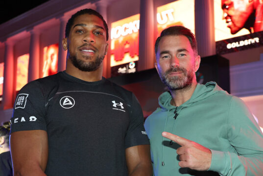 Eddie Hearn has played down the sparring rumours surrounding Anthony Joshua and Daniel Dubois Photo Credit: Mark Robinson Matchroom Boxing