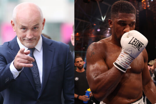 McGuigan has sent a message to Joshua (Photo Credit: Irish News, Mark Robinson Matchroom)