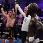 Noakes dominated against Mendy last night out (Photo Credit: Queensberry)