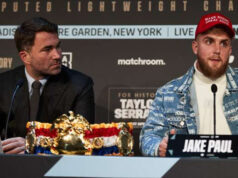 jake Paul at a press conference (Photo Credit: DAZN)