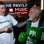 Bellew gatecrashed Wednesday’s press conference accompanied by an older gentleman who he called for Paul to face Photo Credit: Stephen McCarthy