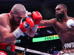 Ennis proved too much for Chukhadzian Photo Credit: Mark Robinson Matchroom Boxing