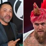 Oscar De La Hoya has questioned Jake Paul’s chance against Chavez Jr Photo Credit: Golden Boy / Cris Esqueda/Esther Lin/Most Valuable Promotions
