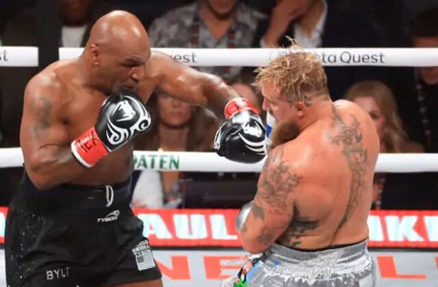 There were boos as Paul claimed victory over Tyson (Image credit: USAToday) There were boos as Paul claimed victory over Tyson (Image credit: USAToday)