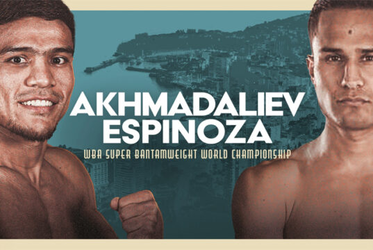 Akhmadaliev and Espinoza top the bill in Monte Carlo (Matchroom)