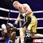 Jeffers destroyed Quartey Photo Credit: Chris Dean/ Boxxer