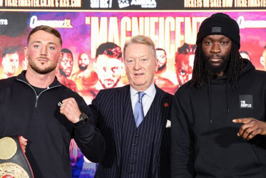 Brad Pauls defends his British middleweight title against Denzel Bentley in Wembley on Saturday, live on TNT Sports Photo Credit: Leigh Dawney/Queensberry Promotions