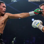 Benavidez overcame Gvozdyk in his light heavyweight debut Photo Credit: Esther Lin/Premier Boxing Champions
