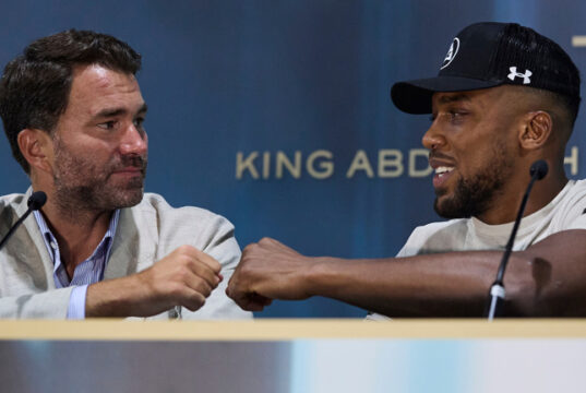 Eddie Hearn says Anthony Joshua is the fight Tyson Fury should take Photo Credit: Mark Robinson Matchroom Boxing