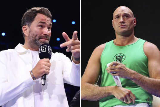 Eddie Hearn believes Tyson Fury will reverse his retirement decision Photo Credit: Mark Robinson Matchroom Boxing/Mikey Williams/Top Rank