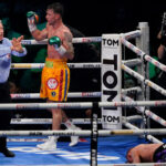 Donovan was disqualified after dropping Crocker after the bell Photo Credit: Dave Thompson Matchroom Boxing