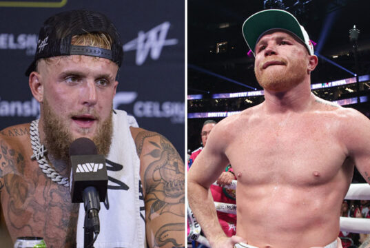 Jake Paul has hit out at Canelo Alvarez after he rejected a fight with him Photo Credit: Esther Lin/MVP/Ed Mulholland/Matchroom