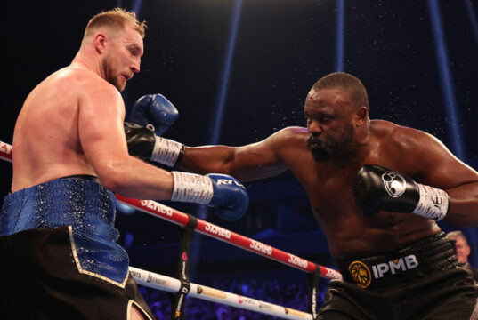 Derek Chisora overcame Otto Wallin by unanimous decision at the Co-op Live in Manchester Photo Credit: Leigh Dawney/Queensberry Promotions