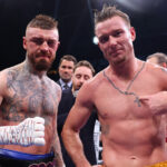 Lewis Crocker defeated Paddy Donovan by eighth round disqualification on a controversial night in Belfast Photo Credit: Mark Robinson Matchroom Boxing