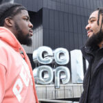 Adeleye and TKV face-to-face ahead of Saturday’s showdown Photo Credit: Leigh Dawney/Queensberry Promotions