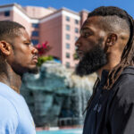 Williams and Volny face-to-face ahead of Saturday’s showdown Photo Credit: Melina Pizano/Matchroom