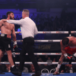 Brown proved far too much against Grandone (Photo Credit: Mark Robinson Matchroom Boxing)