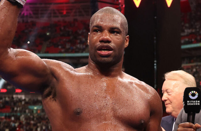 Daniel Dubois could be lined up for a shock next fight Photo Credit: Mark Robinson Matchroom Boxing