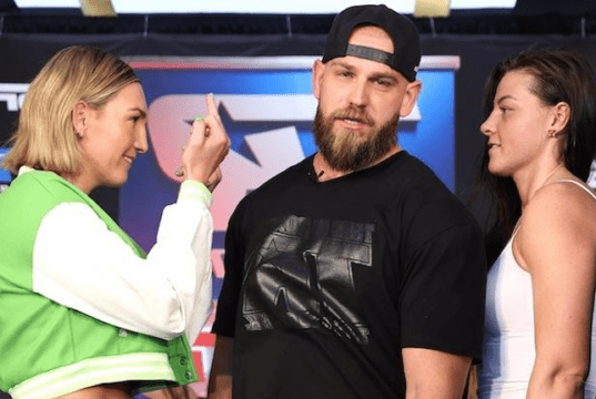 There is plenty of bad blood between Mikaela Mayer and Sandy Ryan heading into Saturday's rematch in Las Vegas Photo Credit: Mikey Williams/Top Rank