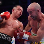 Nick Ball defended his WBA featherweight world title with a 10th round retirement win over TJ Doheny in Liverpool Photo Credit: Leigh Dawney/Queensberry Promotions