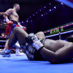 Parker destroyed Bakole in two rounds Photo Credit: Mark Robinson Matchroom Boxing