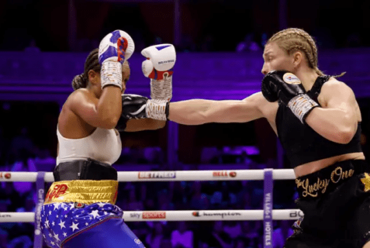 Price put in an extremely impressive display against Jonas (Photo Credit: Boxxer)