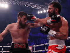 Pat Brown got his first taste of life in the pro game (Photo Credit: Mark Robinson, Matchroom Boxing)