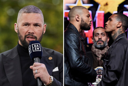 Tony Bellew says Conor Benn needs an early stoppage over Chris Eubank Jr on April 26 Photo Credit: Mark Robinson Matchroom Boxing