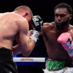 Ennis battered Stanionis in front of almost 10,000 fans in Atlantic City Photo Credit: Mark Robinson Matchroom Boxing