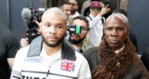 Chris Eubank Sr met with his son the night before his showdown with Conor Benn Photo Credit: Dave Thompson Matchroom Boxing
