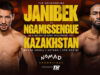 Janibek Alimkhanuly defends his middleweight world titles against Anauel Ngamissengue in Kazakhstan on Saturday Photo Credit: Top Rank