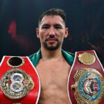 Janibek’s IBF and WBO titles are on the line against Ngamissengue Photo Credit: No Limit Boxing