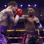 Padley put up a good effort against Stevenson (Photo Credit: Mark Robinson Matchroom Boxing)