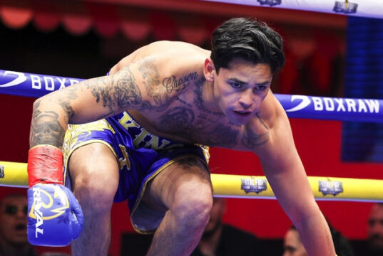 Ryan Garcia was dropped on the way to a unanimous decision loss to Rolly Romero at Times Square Photo Credit: Haney laboured past Ramirez Photo Credit: Geoffrey Knott/Matchroom Boxing