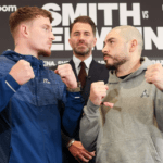 Smith puts his mandatory status on the line against Germain (Photo Credit: Mark Robinson Matchroom Boxing)