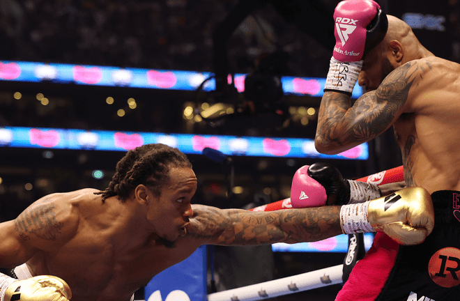 Yarde rallied late (Photo Credit: Mark Robinson Matchroom Boxing)