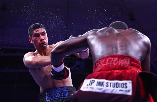 CEE dominated Gallegos in his second output to the photo: Melina Pizano/ Matchroom
