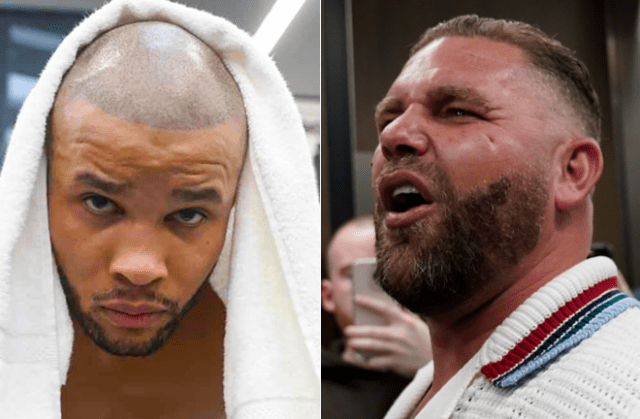 Eubank did not refrain from Saunders (photo: Lawrence Lustig, Boxxer, Mark Robinson Matchroom Boxing) Eubank did not refrain from Saunders (photo: Lawrence Lustig, Boxxer, Mark Robinson Matchroom Boxing)
