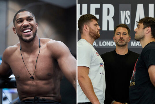 Anthony Joshua has backed Johnny Fisher to defeat Dave Allen again in their rematch on Saturday Photo Credit: Mark Robinson/Matchroom Boxing